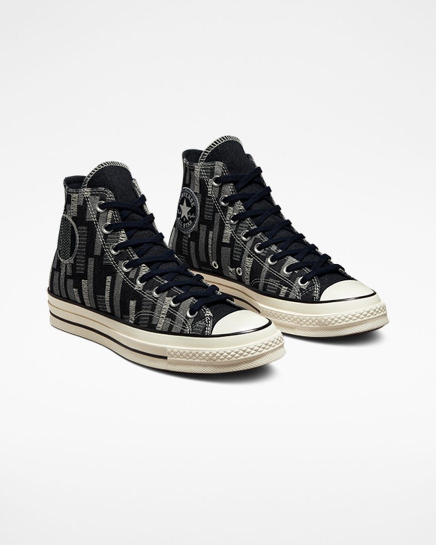 Converse Chuck 70 Workwear Denim Høye Sko Herre Obsidian Svarte | 085PRVXMS