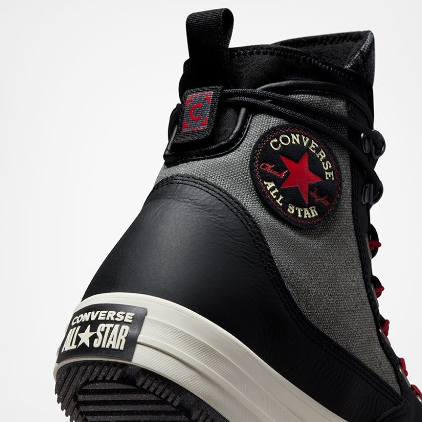 Converse Chuck Taylor All Star All Terrain Høye Vinterstøvler Herre Grå Svarte | 716CFDPOV