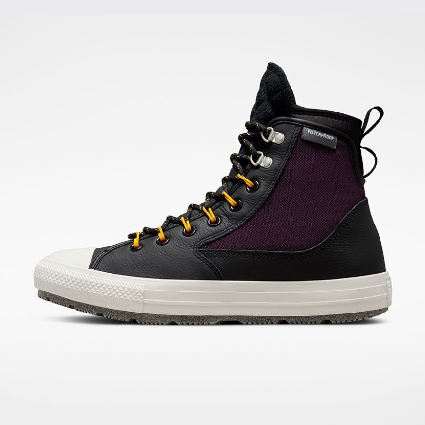 Converse Chuck Taylor All Star All Terrain Counter Climate Høye Vinterstøvler Herre Svarte Rosa Gul | 735ZWNAKE