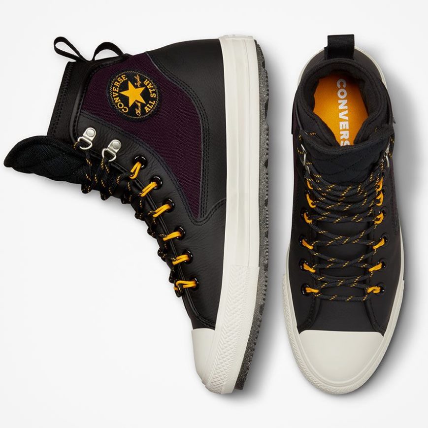 Converse Chuck Taylor All Star All Terrain Counter Climate Høye Vinterstøvler Herre Svarte Rosa Gul | 735ZWNAKE