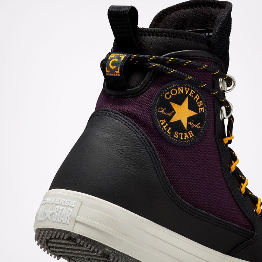 Converse Chuck Taylor All Star All Terrain Counter Climate Høye Vinterstøvler Herre Svarte Rosa Gul | 735ZWNAKE