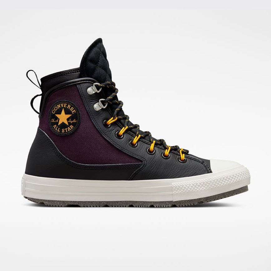 Converse Chuck Taylor All Star All Terrain Counter Climate Høye Vinterstøvler Herre Svarte Rosa Gul | 735ZWNAKE