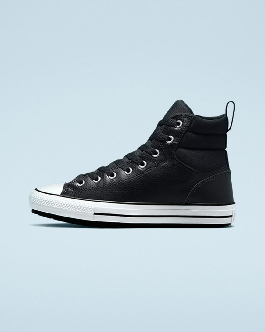 Converse Chuck Taylor All Star Berkshire Høye Vinterstøvler Herre Svarte Hvite Svarte | 724LYUXDO