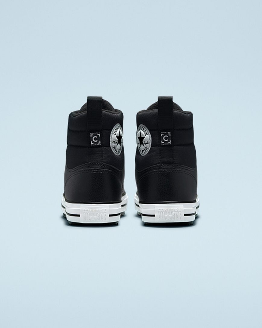 Converse Chuck Taylor All Star Berkshire Høye Vinterstøvler Herre Svarte Hvite Svarte | 724LYUXDO