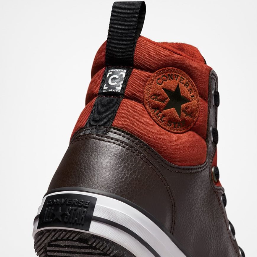 Converse Chuck Taylor All Star Berkshire Vann Resistant Høye Vinterstøvler Dame Brune Oransje Svarte | 871MHJFEA