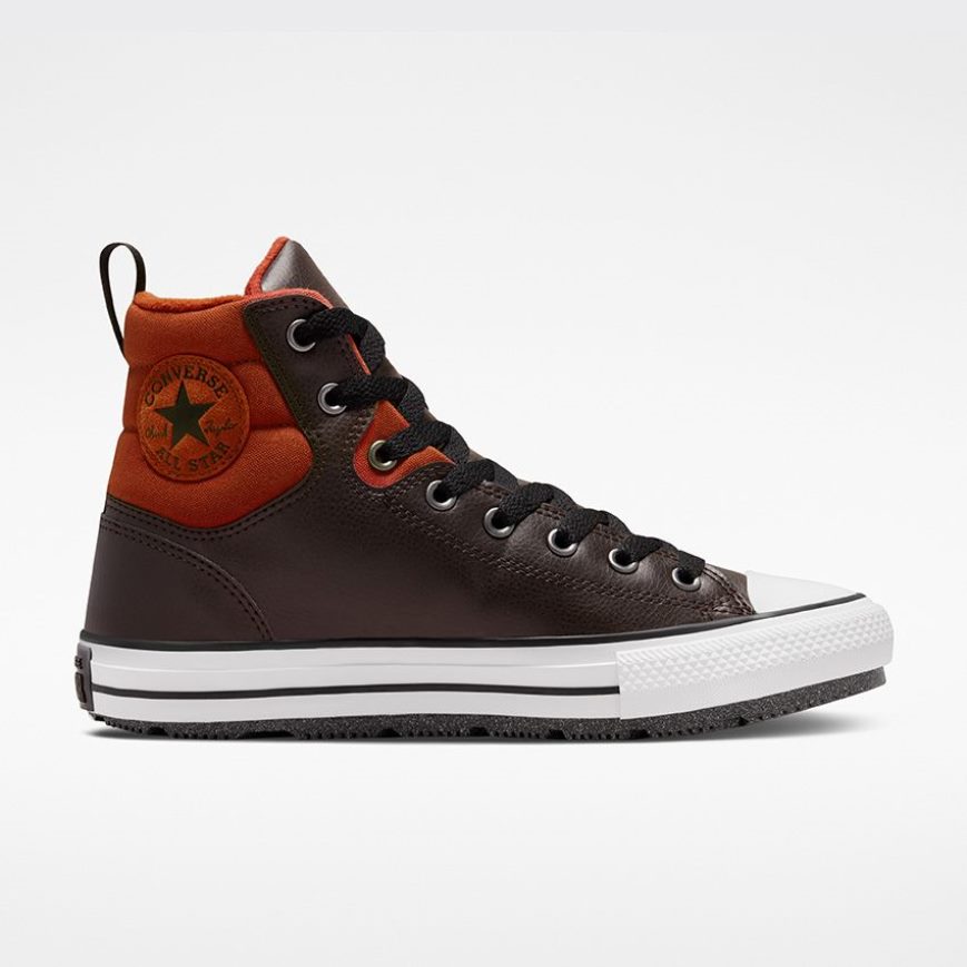 Converse Chuck Taylor All Star Berkshire Vann Resistant Høye Vinterstøvler Dame Brune Oransje Svarte | 871MHJFEA