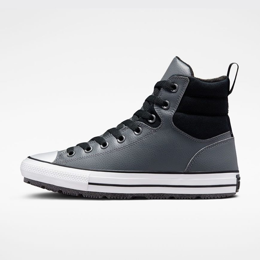 Converse Chuck Taylor All Star Berkshire Vann Resistant Høye Vinterstøvler Dame Grå Svarte | 879KLCFAP