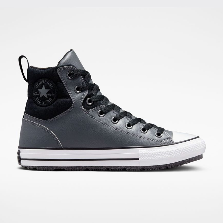 Converse Chuck Taylor All Star Berkshire Vann Resistant Høye Vinterstøvler Dame Grå Svarte | 879KLCFAP