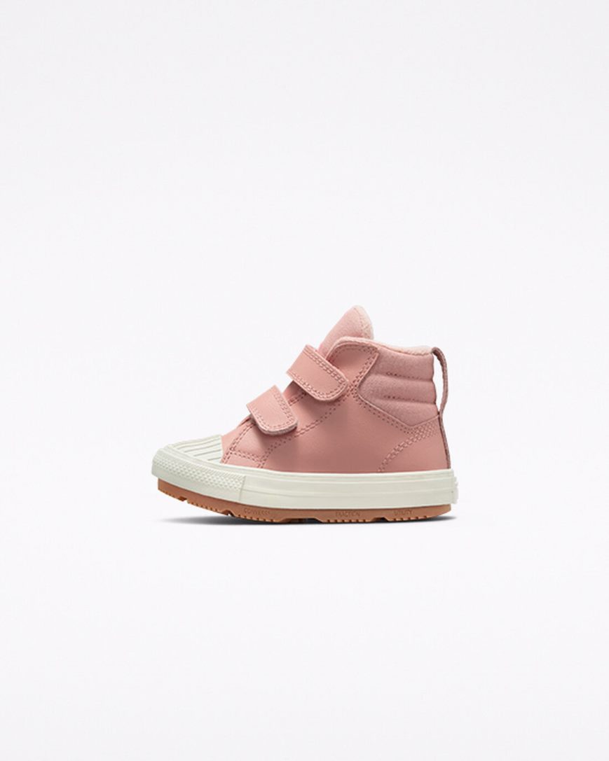 Converse Chuck Taylor All Star Berkshire Boot Easy-On Lær Høye Sko Jente Rosa | 918EVMLND