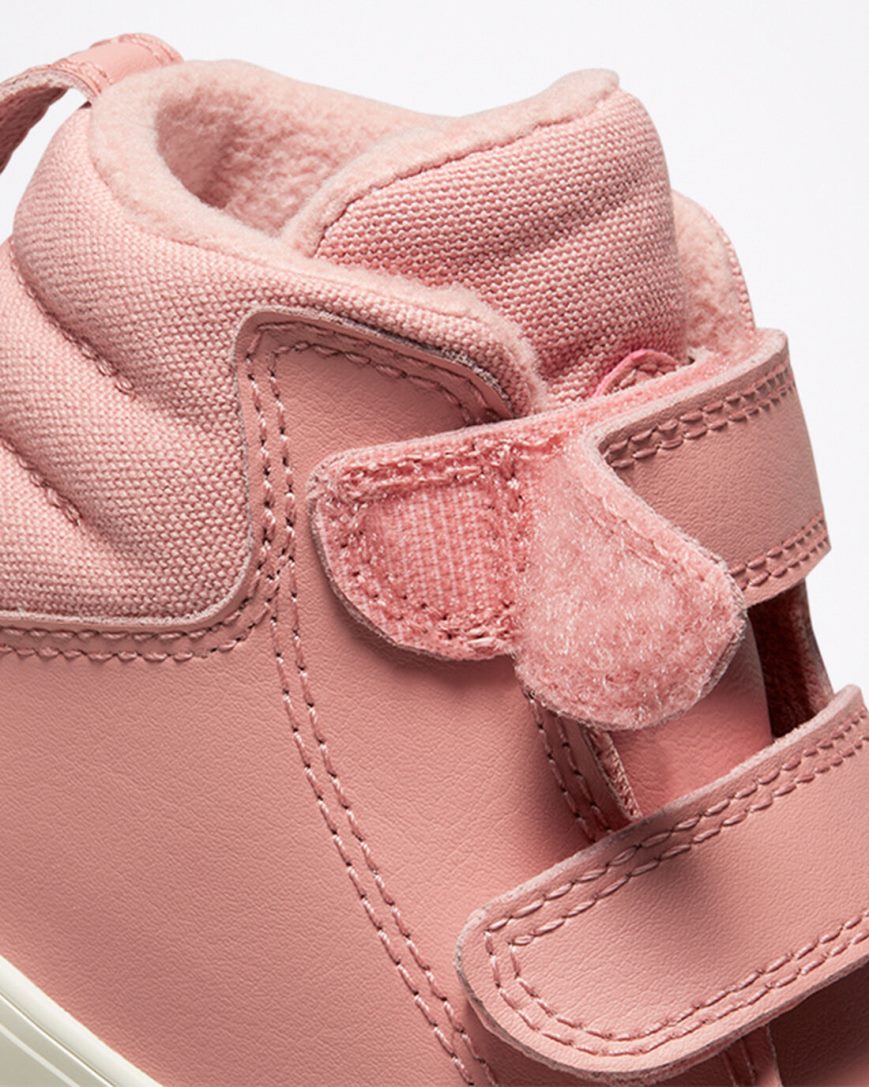 Converse Chuck Taylor All Star Berkshire Boot Easy-On Lær Høye Sko Jente Rosa | 918EVMLND