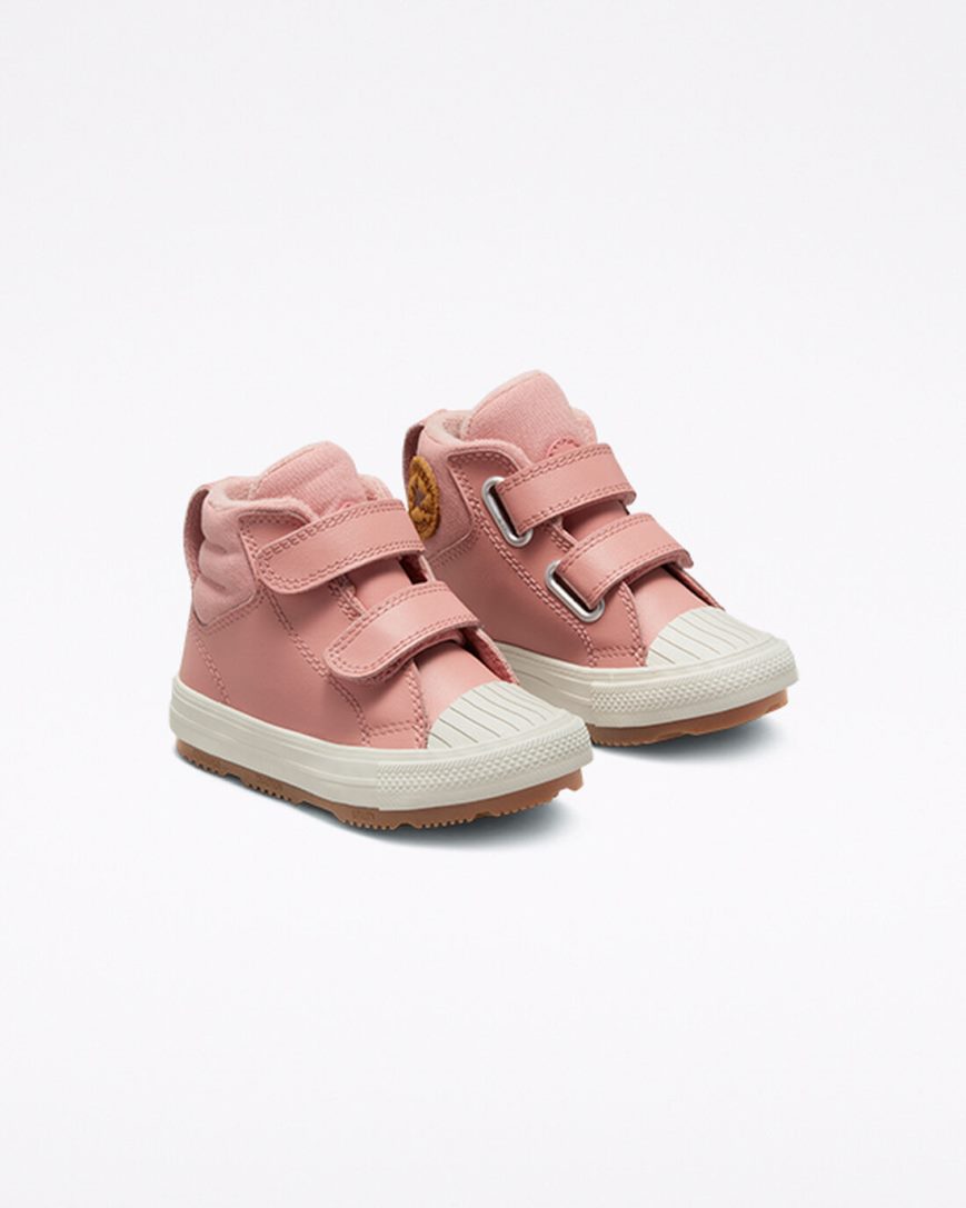 Converse Chuck Taylor All Star Berkshire Boot Easy-On Lær Høye Sko Jente Rosa | 918EVMLND