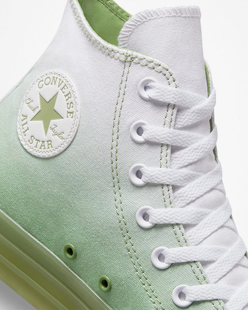 Converse Chuck Taylor All Star CX Gradient Høye Sko Dame Grønn Hvite Grønn | 872WYASFK