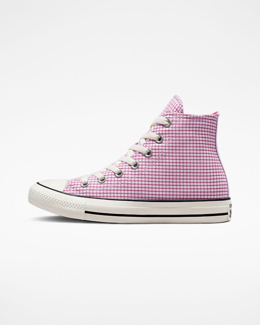 Converse Chuck Taylor All Star Checkered Høye Sko Herre Lilla | 237TELFDA