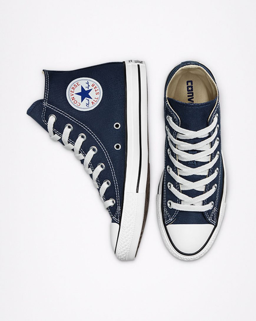 Converse Chuck Taylor All Star Classic Høye Sko Dame Marineblå | 063STEAFB