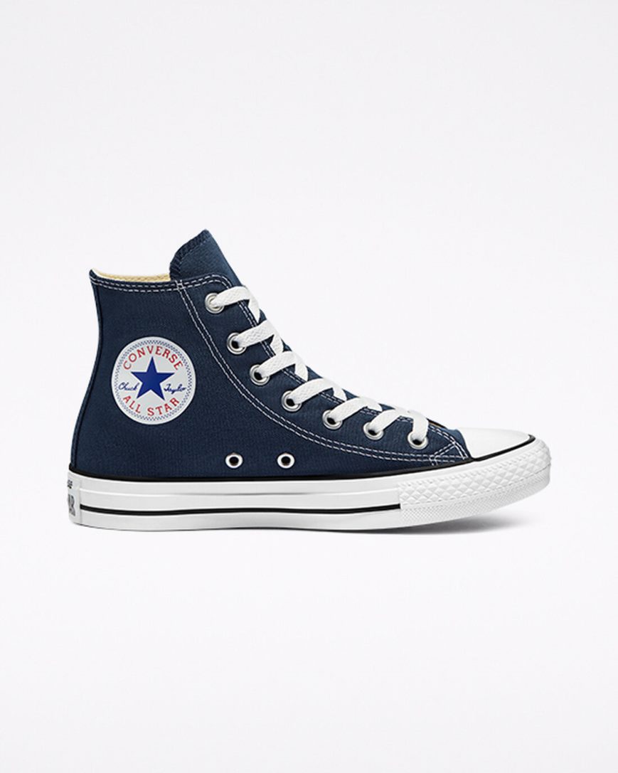 Converse Chuck Taylor All Star Classic Høye Sko Dame Marineblå | 063STEAFB