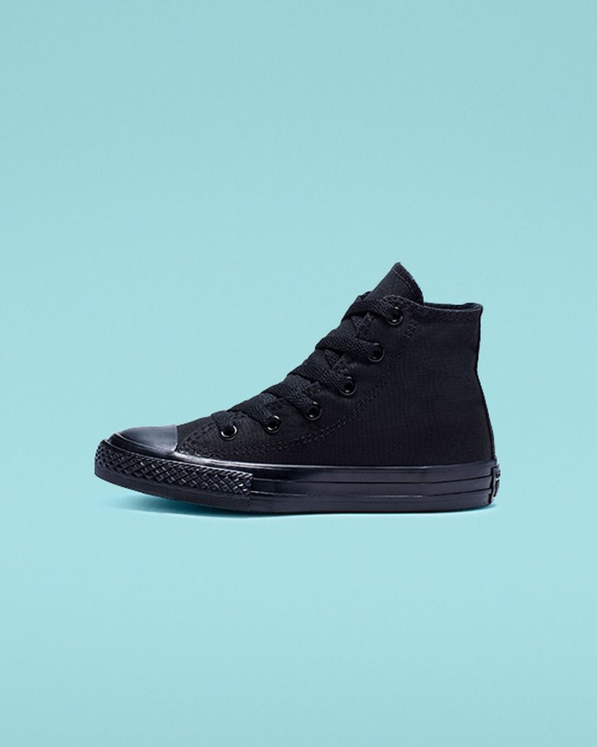 Converse Chuck Taylor All Star Classic Høye Sko Gutt Svarte | 185IONDKE