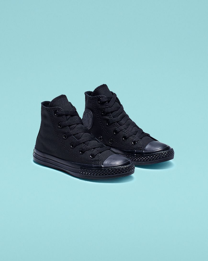 Converse Chuck Taylor All Star Classic Høye Sko Gutt Svarte | 185IONDKE