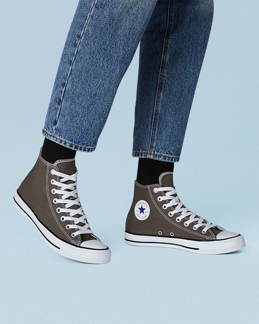 Converse Chuck Taylor All Star Classic Høye Sko Dame Dyp Grå | 193EWRZYX