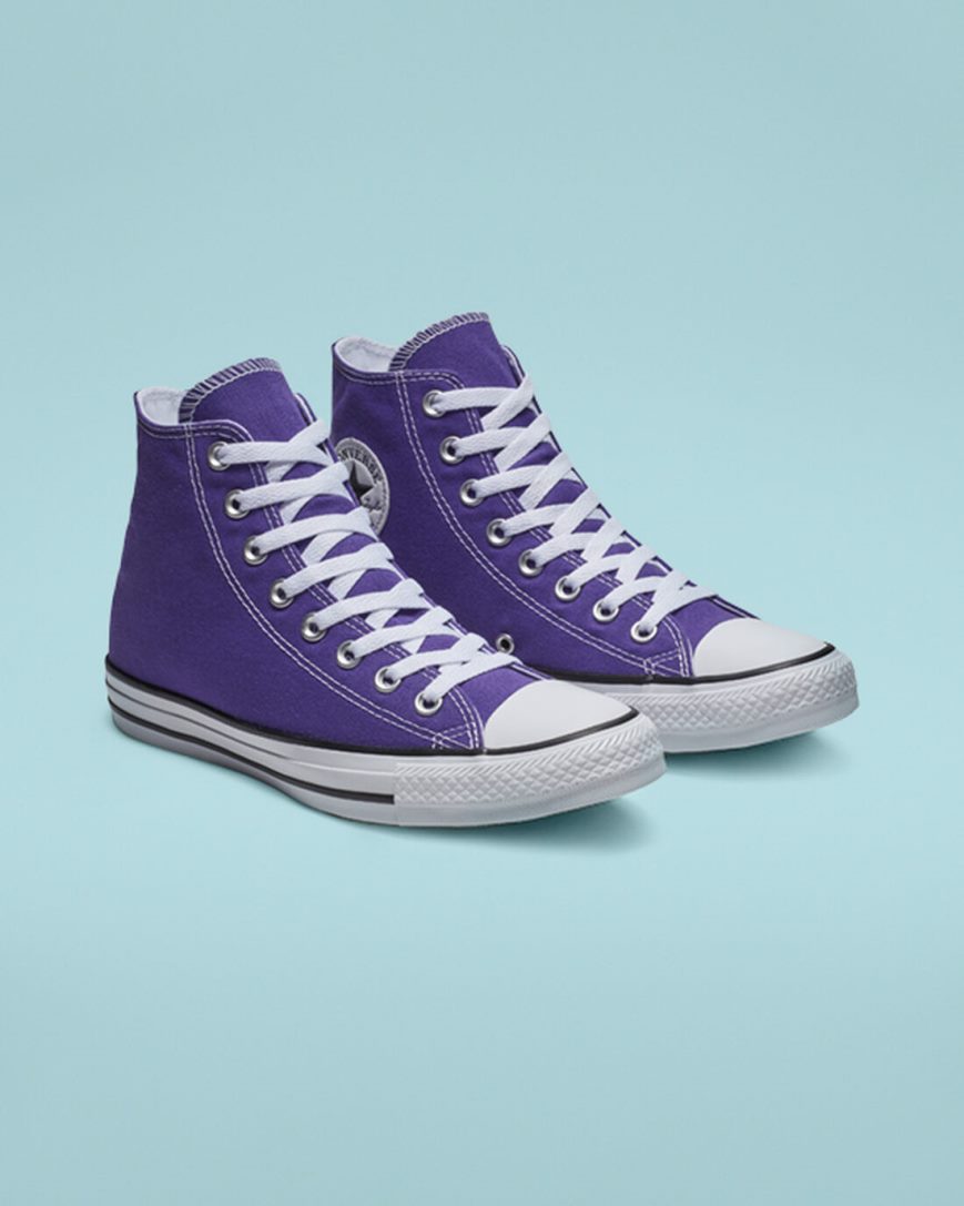 Converse Chuck Taylor All Star Classic Høye Sko Herre Lilla | 203LOFJVG
