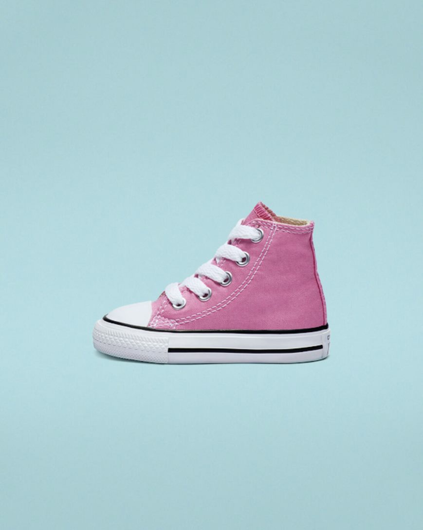 Converse Chuck Taylor All Star Classic Høye Sko Gutt Rosa | 284QOSNJF