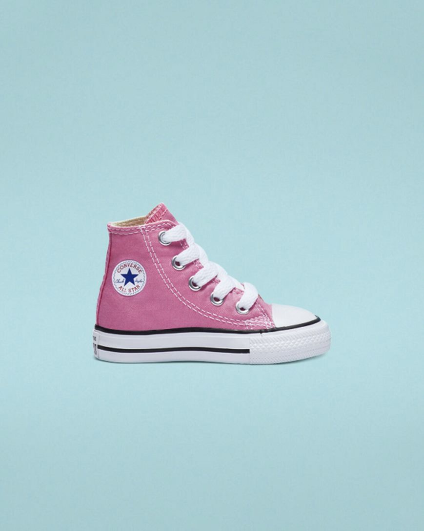 Converse Chuck Taylor All Star Classic Høye Sko Gutt Rosa | 284QOSNJF