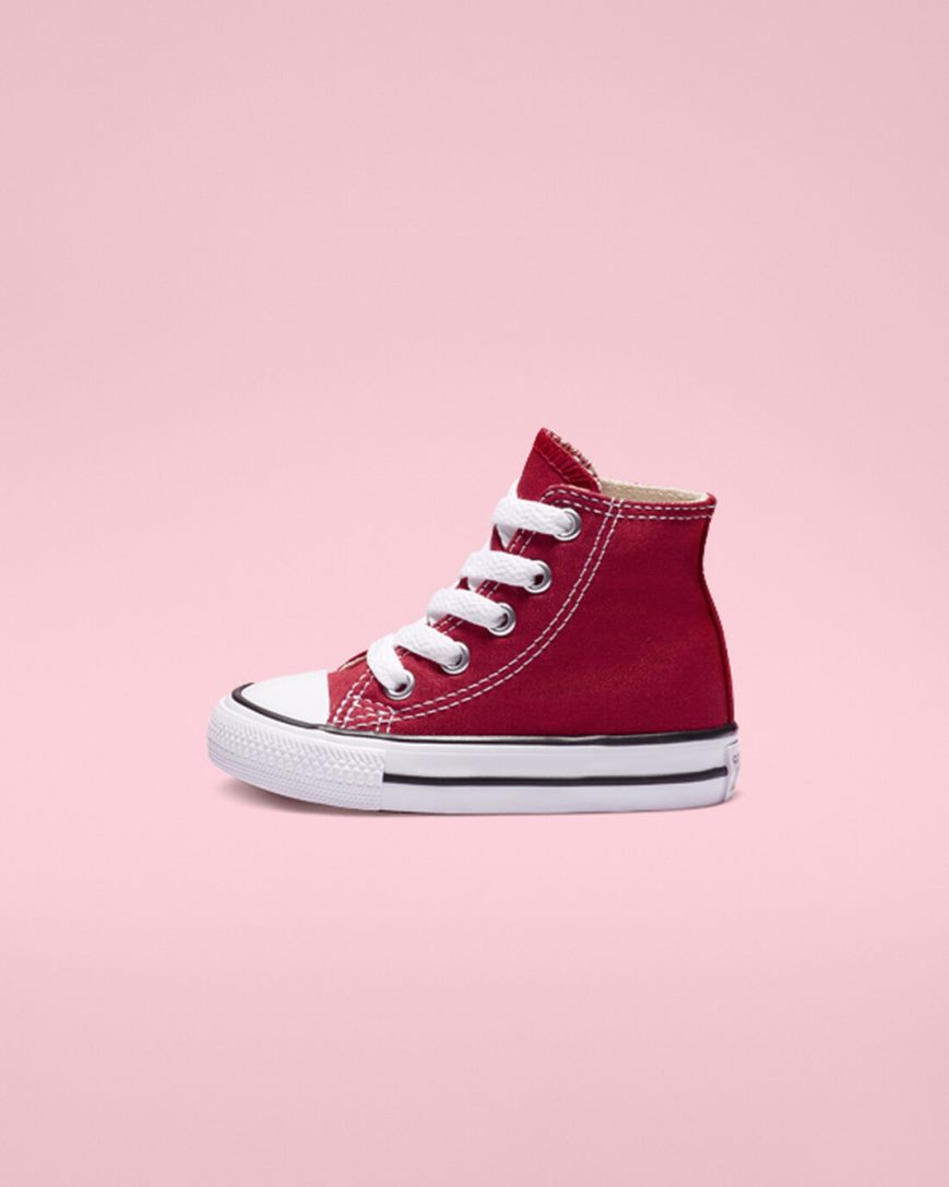 Converse Chuck Taylor All Star Classic Høye Sko Jente Rød | 312JRLKSW