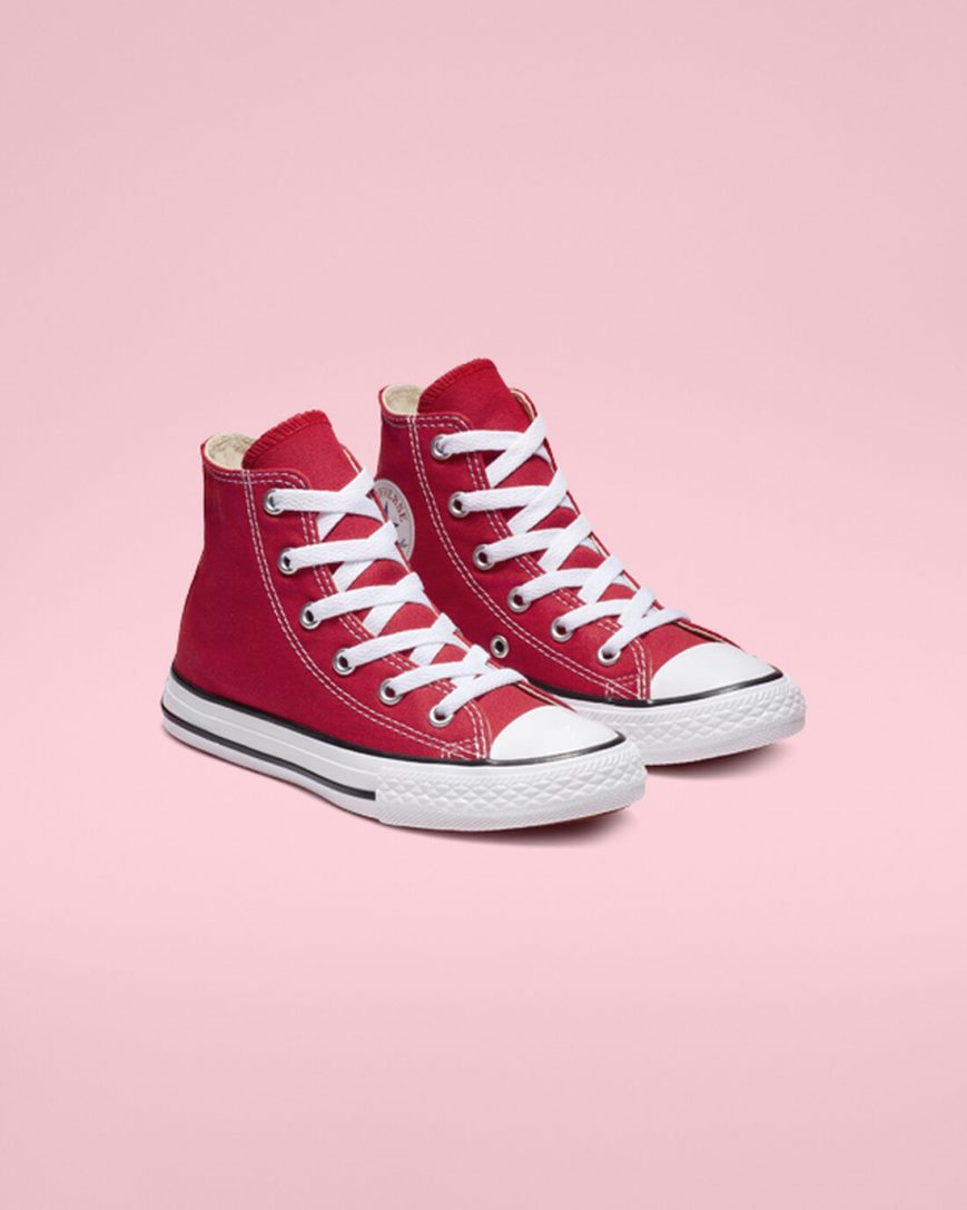 Converse Chuck Taylor All Star Classic Høye Sko Gutt Rød | 356ZXTWHG