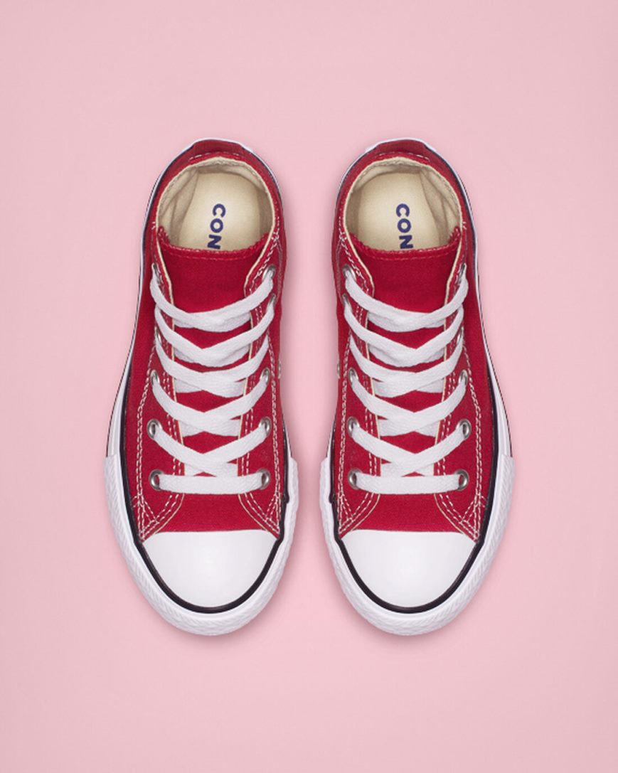 Converse Chuck Taylor All Star Classic Høye Sko Gutt Rød | 356ZXTWHG