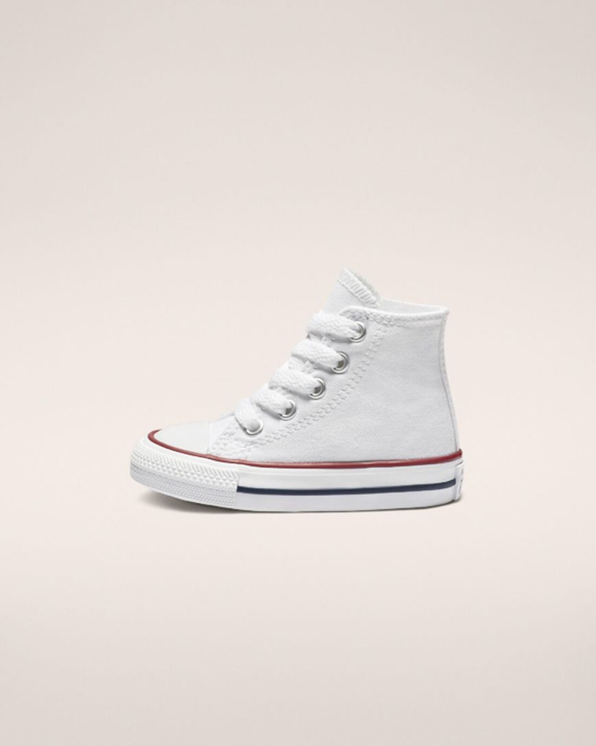 Converse Chuck Taylor All Star Classic Høye Sko Gutt Hvite | 407JRIESH