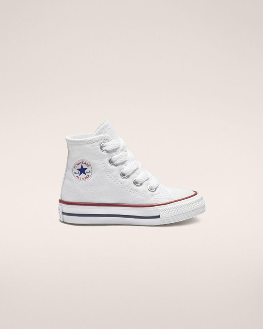 Converse Chuck Taylor All Star Classic Høye Sko Gutt Hvite | 407JRIESH