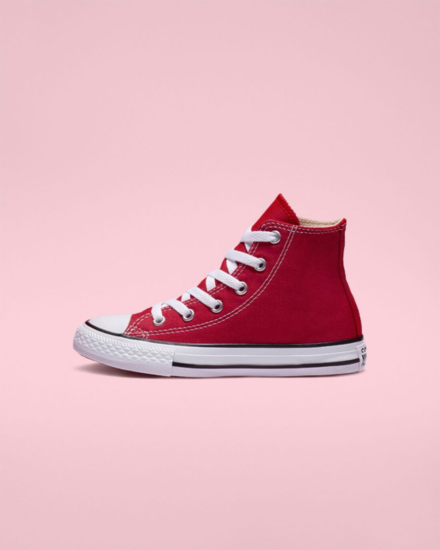 Converse Chuck Taylor All Star Classic Høye Sko Jente Rød | 416CTUMGF