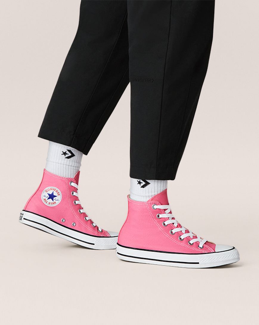 Converse Chuck Taylor All Star Classic Høye Sko Herre Rosa | 471WKBQHO