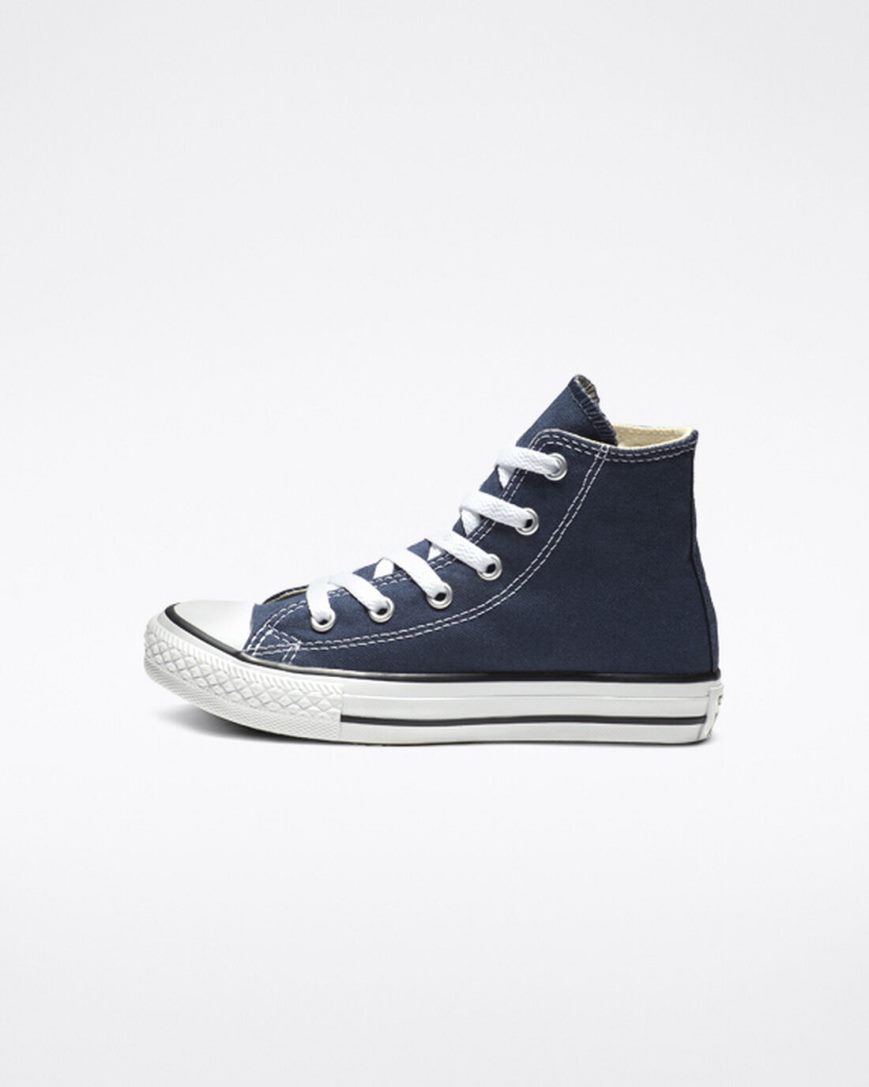 Converse Chuck Taylor All Star Classic Høye Sko Jente Marineblå | 493VRABDY