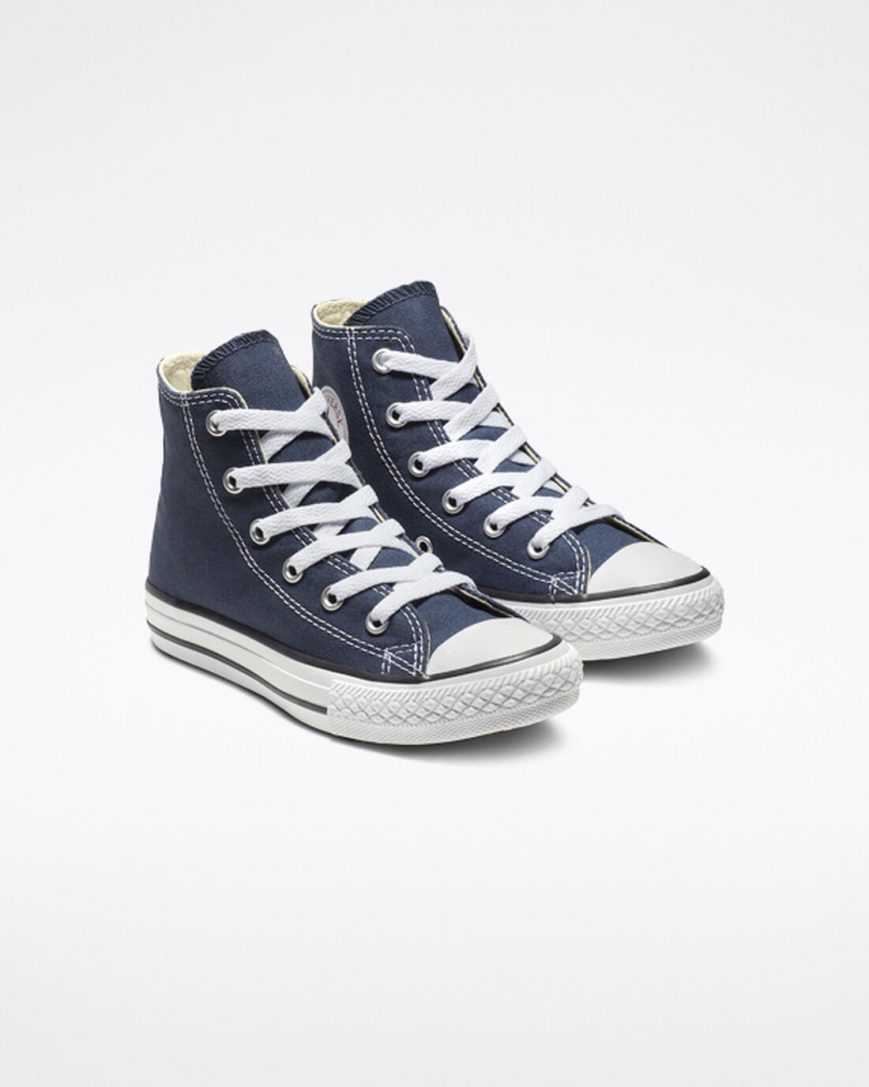 Converse Chuck Taylor All Star Classic Høye Sko Jente Marineblå | 493VRABDY