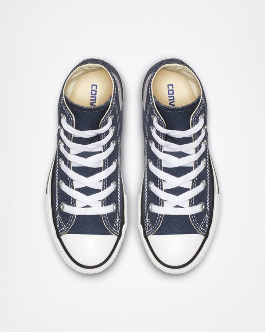 Converse Chuck Taylor All Star Classic Høye Sko Jente Marineblå | 493VRABDY