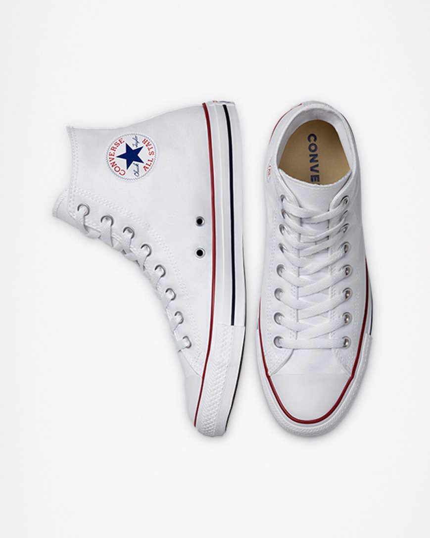 Converse Chuck Taylor All Star Classic Høye Sko Herre Hvite | 527QBKCYM
