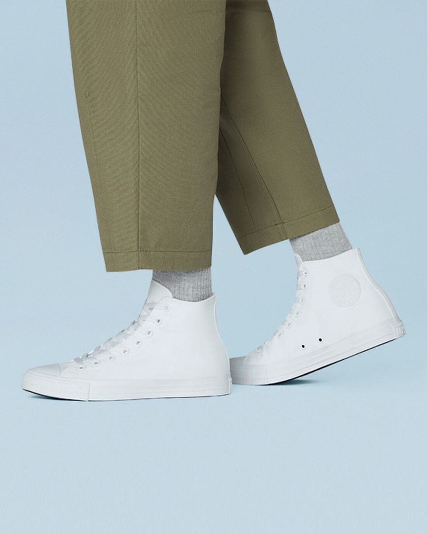 Converse Chuck Taylor All Star Classic Høye Sko Herre Hvite | 637OJMSZP