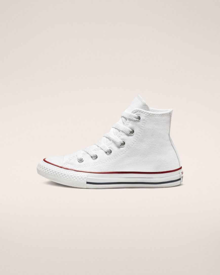 Converse Chuck Taylor All Star Classic Høye Sko Gutt Hvite | 726XZYFSU