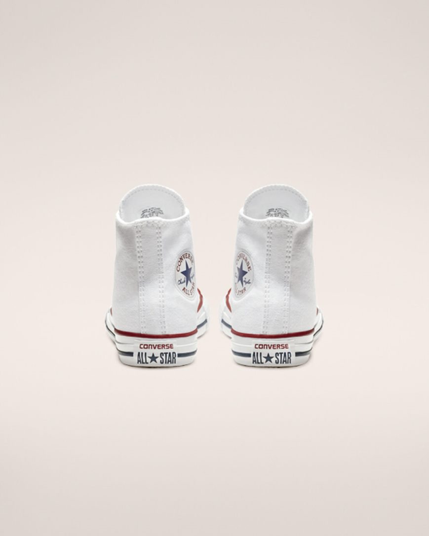 Converse Chuck Taylor All Star Classic Høye Sko Gutt Hvite | 726XZYFSU