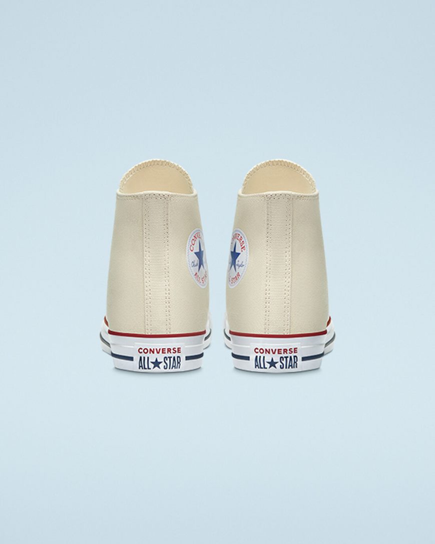 Converse Chuck Taylor All Star Classic Høye Sko Dame Beige Hvite | 749BMHIAS