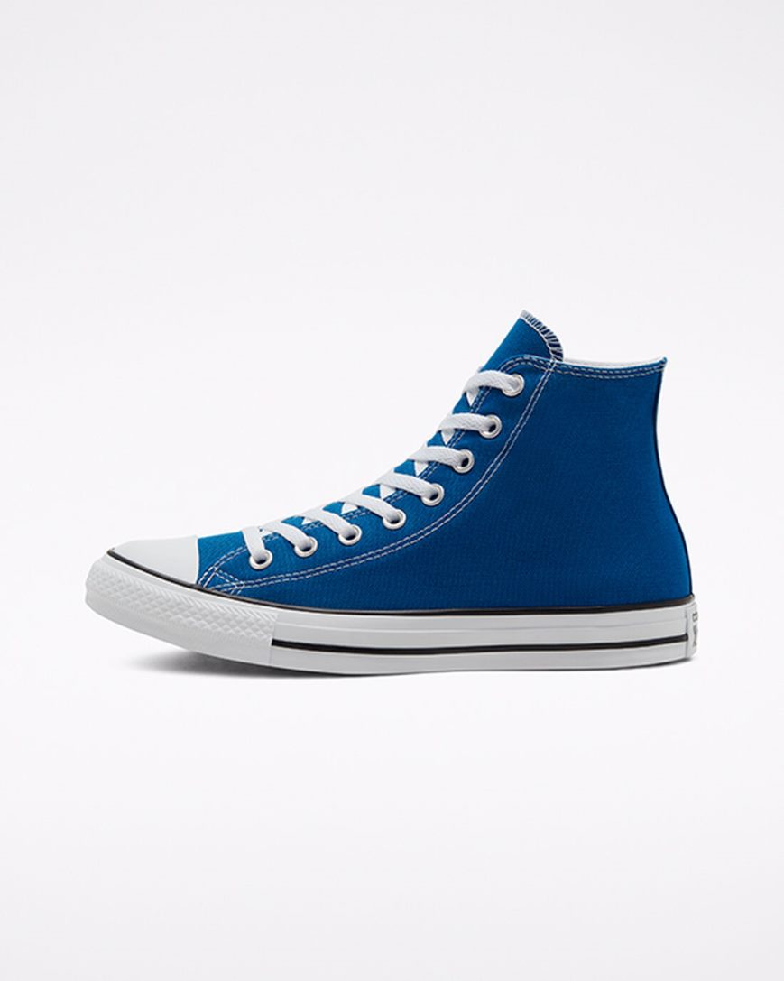 Converse Chuck Taylor All Star Classic Høye Sko Herre Blå Hvite | 798YEJAON