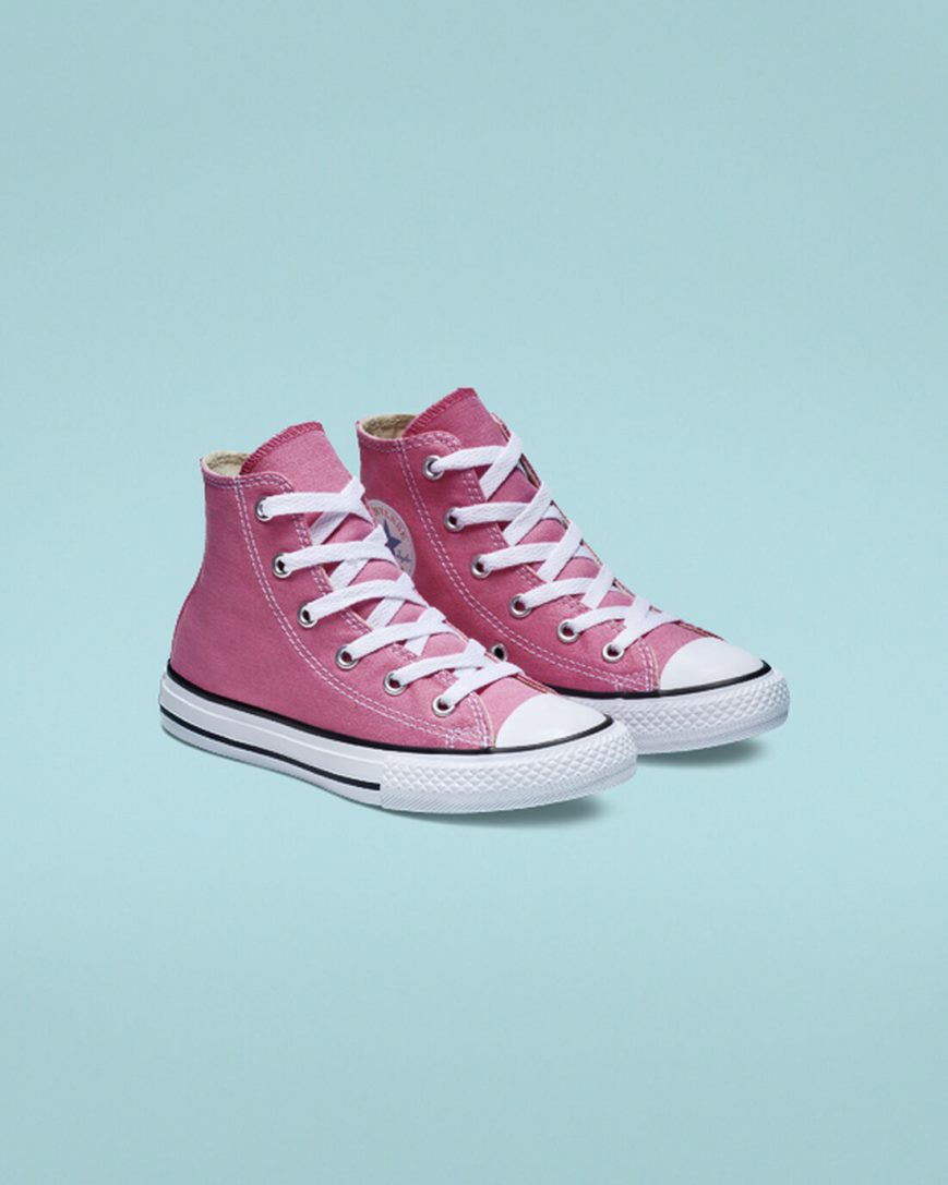Converse Chuck Taylor All Star Classic Høye Sko Jente Rosa | 817GEJPWI