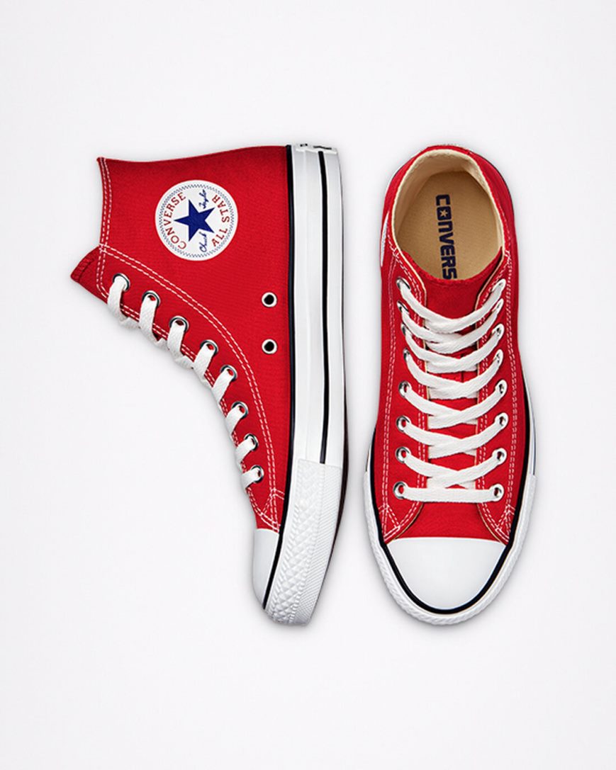 Converse Chuck Taylor All Star Classic Høye Sko Herre Rød | 847SKNFDP