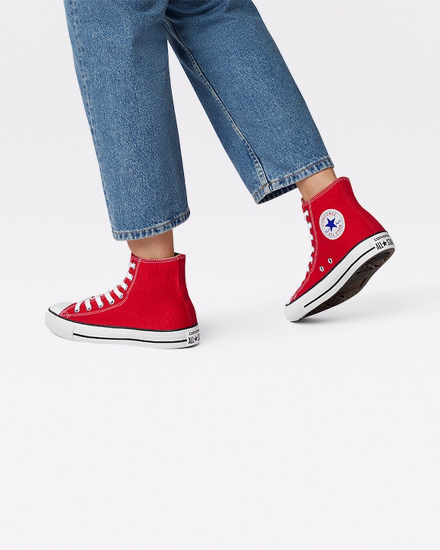 Converse Chuck Taylor All Star Classic Høye Sko Herre Rød | 847SKNFDP