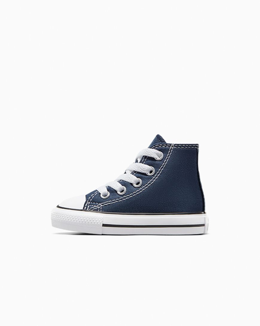 Converse Chuck Taylor All Star Classic Høye Sko Jente Marineblå | 851MIXRHP