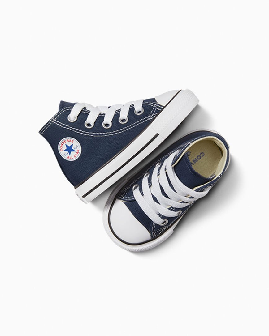 Converse Chuck Taylor All Star Classic Høye Sko Jente Marineblå | 851MIXRHP