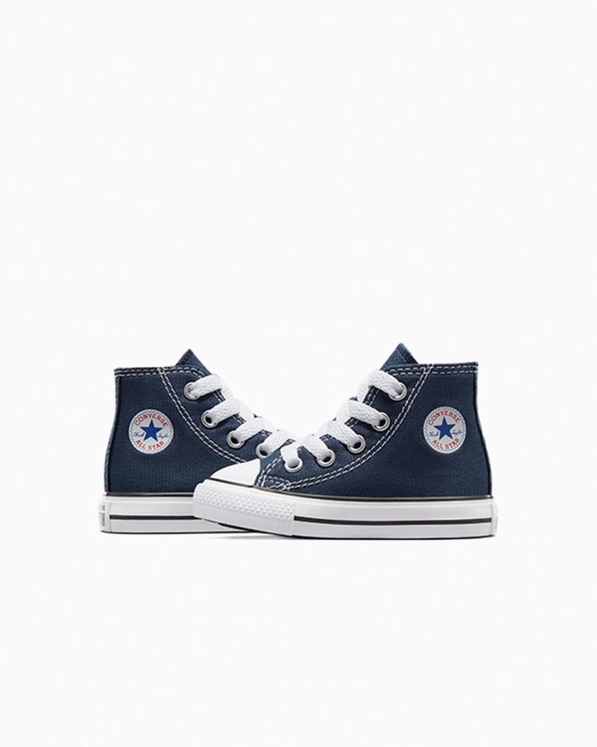Converse Chuck Taylor All Star Classic Høye Sko Jente Marineblå | 851MIXRHP