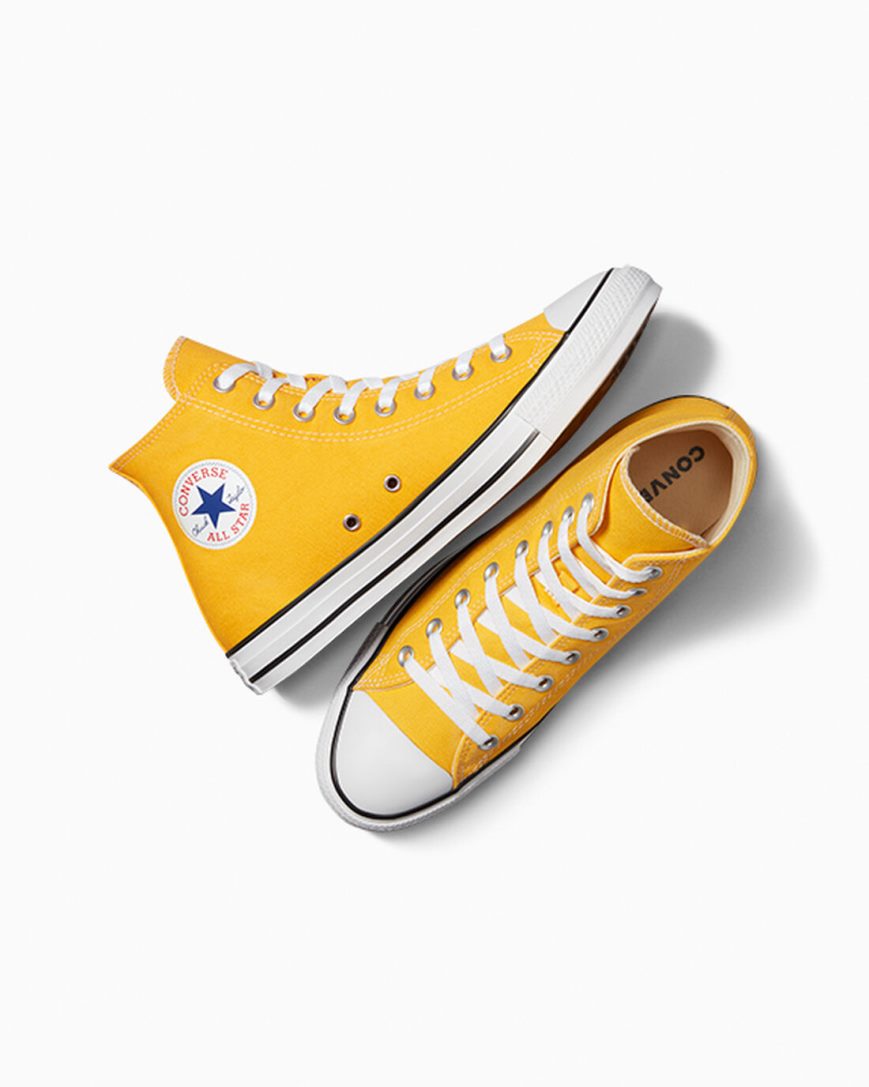 Converse Chuck Taylor All Star Classic Høye Sko Dame Sitron | 892SGLROJ