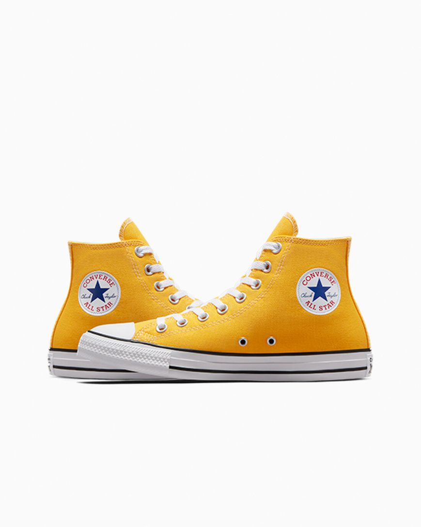 Converse Chuck Taylor All Star Classic Høye Sko Dame Sitron | 892SGLROJ