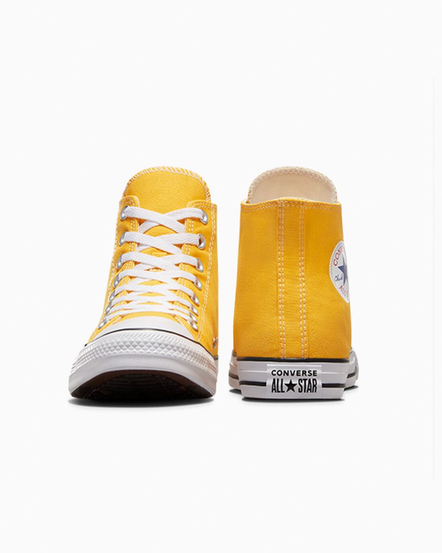 Converse Chuck Taylor All Star Classic Høye Sko Dame Sitron | 892SGLROJ